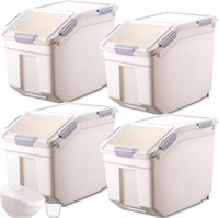 $100 4 Pcs Grain Rice Storage Bin Food Containers