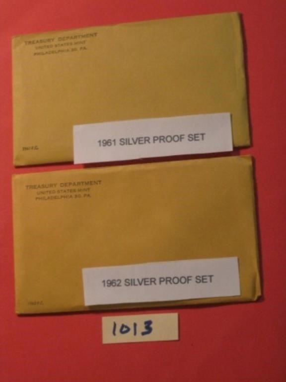 1961 AND 1962 Silver Proof Sets