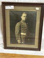 Framed Photograph of a US ROTC with a stamp