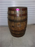 Nice  36" x 22" oak whiskey barrel