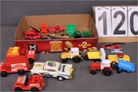 Flat of Toy Cars Includes Plane & Tractor