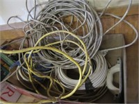 Various group of different size household wire.