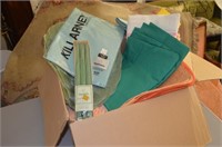 Box Lot of Tableclothes/Placemats/Candles