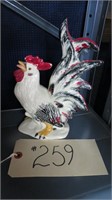 VINTAGE CERAMIC ROOSTER HAS CHIPS