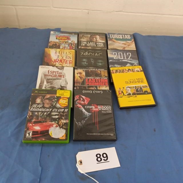 XBox Game, Dvds
