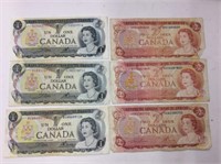 Can Banknote Lot 3 X $2 1974 Notes And