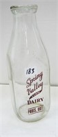 Silk Screen Spring Valley- Paris  Dairy Bottle-QT