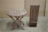 Stand Approx 14"x8"x38", Folding Table Approx 30"x