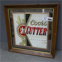 Coors Cutter Beer Advertising Mirror