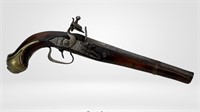 18th Century Turkish Flintlock Pistol Gun