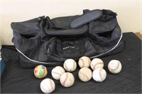 Sports Bag & Baseballs
