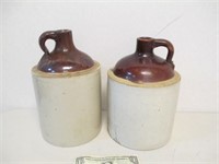 2 Vintage Stoneware Jugs - Have An Odor