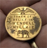 1940 Wendell Wilkie medallion