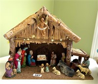 LARGE NATIVITY SET, ITALY, JAPAN, GERMANY