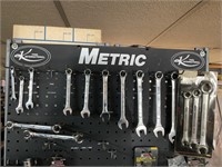 Assorted metric wrenches and line wrenches