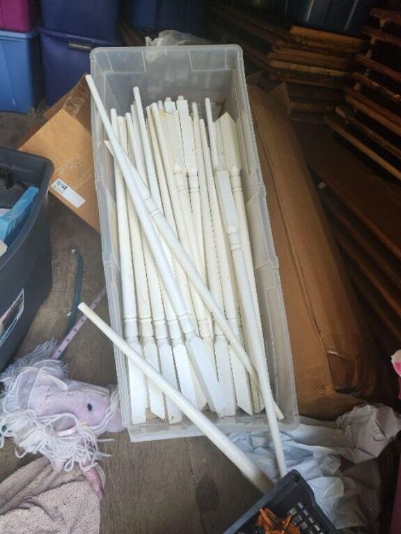 Wood stair case spindles Lot