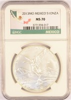 Perfect 2013 Mexican 1 Ounce Silver.