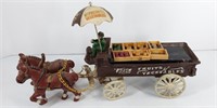 Cast Fruit Vegetable Cart, Repro