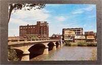 Vintage Postcard Douglas Avenue Bridge Wichita