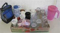 Miscellaneous Lot Of Fire And Ice Glasses & More