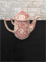 Victorian Chintz teapot, Staffordshire England.