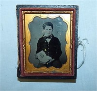 Antique Ambrotype 1855-65 Portrait Photograph