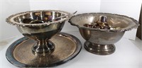 Silver Plate Punch Bowls