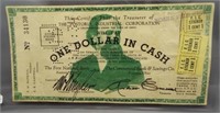 1930's $1 Depression Scrip Fostoria, Ohio.