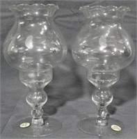 Pair Princess House 2 pc Hurricanes