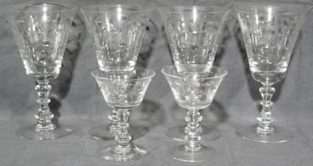 Fostoria, Cambridge & More Elegant Glass Online Auction 6/25