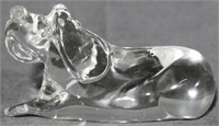 Glass Dog Figure 2.5x4x1.5