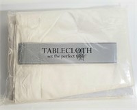 60 X 104" FABRIC WHITE TABLE CLOTH