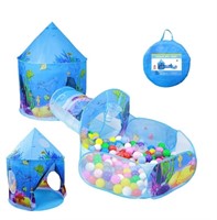 Kids' Pay Tent with Ball Pit and Tunnel *New*