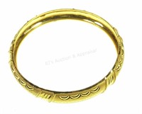 22k Yellow Gold Bangle Bracelet