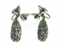 Vintage Margot De Taxco Sterling Silver Earrings