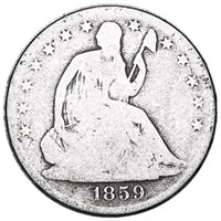 1859-O Seated Half Dollar NICELY CIRCULATED