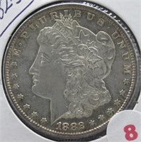 1882-S Morgan Silver Dollar.