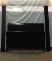 Black Wooden Queen Size Bed Frame