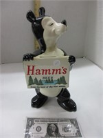 Hamms Beer Bear Bank  with raised letters