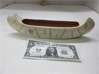 Medium Red Wing Pottery Birch Canoe #735