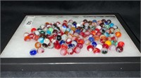 Vintage Marbles Including Uranium Glass