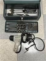 Toolbox Filled with Drill Bits