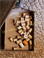 Box of Wood Spools (U)