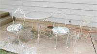 Lawn Table & Chairs, Plant Stands