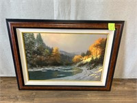 Thomas Kinkade Print Autumn Snow