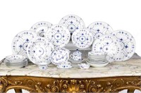 GROUP OF ROYAL COPENHAGEN BLUE FLUTED PORCELAIN