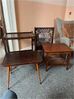 Four Vintage Items, Screen, Trolley etc.