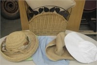 Vintage Rack, Message Pillow & Hats