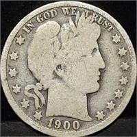 1900-O Barber Silver Half Dollar