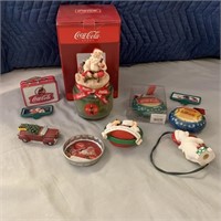 Coca Cola Christmas Ornaments, Candle, & Decore